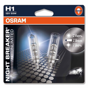 OSRAM H1 12V 55W Night Breaker Unlimited Plus - 2szt