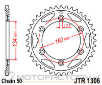 Zębatka JT Sprockets JTR1306,42 - tylna 42 zęby