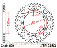 Zębatka JT Sprockets JTR245/3,46 - tylna 46 zęby