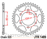 Zębatka JT Sprockets JTR1489,39 - tylna 39 zęby