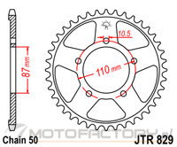 Zębatka JT Sprockets JTR829,47 - tylna 47 zęby