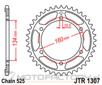 Zębatka JT Sprockets JTR1307,45 - tylna 45 zęby